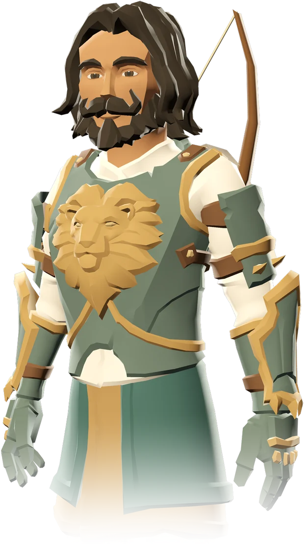Odysseus in a lion breastplate