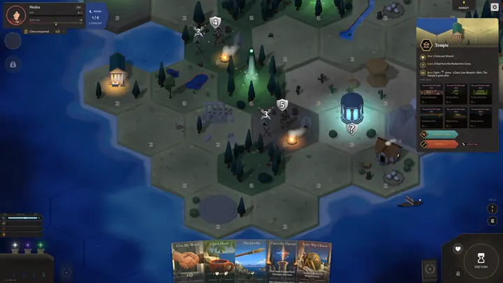 The map at night